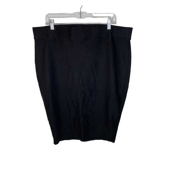 Torrid Womens Plus Size 2 Straight & Pencil Skirt Black Pull On Solid - Picture 1 of 8